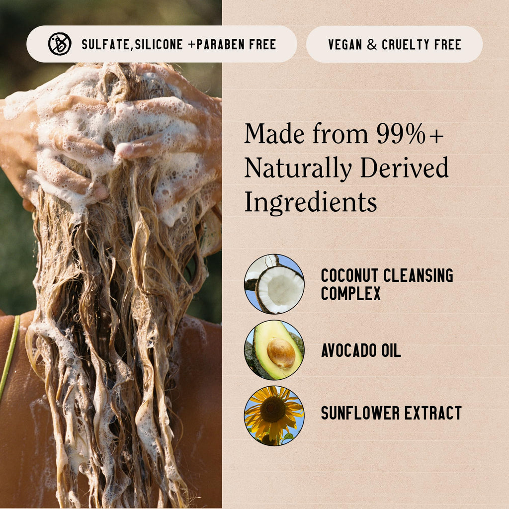 California Naturals Coconut Shampoo & Conditioner Set – 2x20oz, Vegan & Cruelty-Free