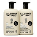 California Naturals Coconut Shampoo & Conditioner Set – 2x20oz, Vegan & Cruelty-Free