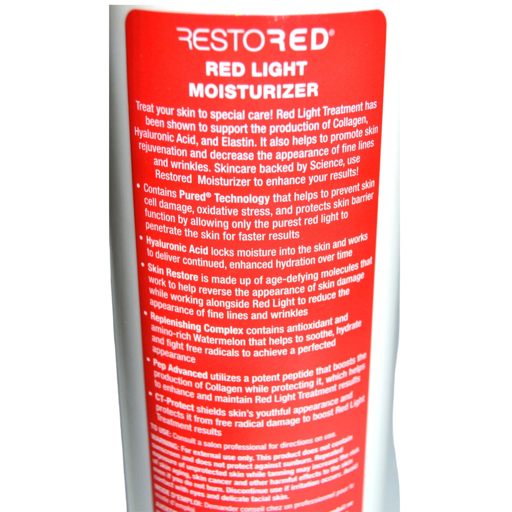 California Tan Restored Moisturizer – Daily Body Lotion (16 oz) | Red Light Therapy Ready