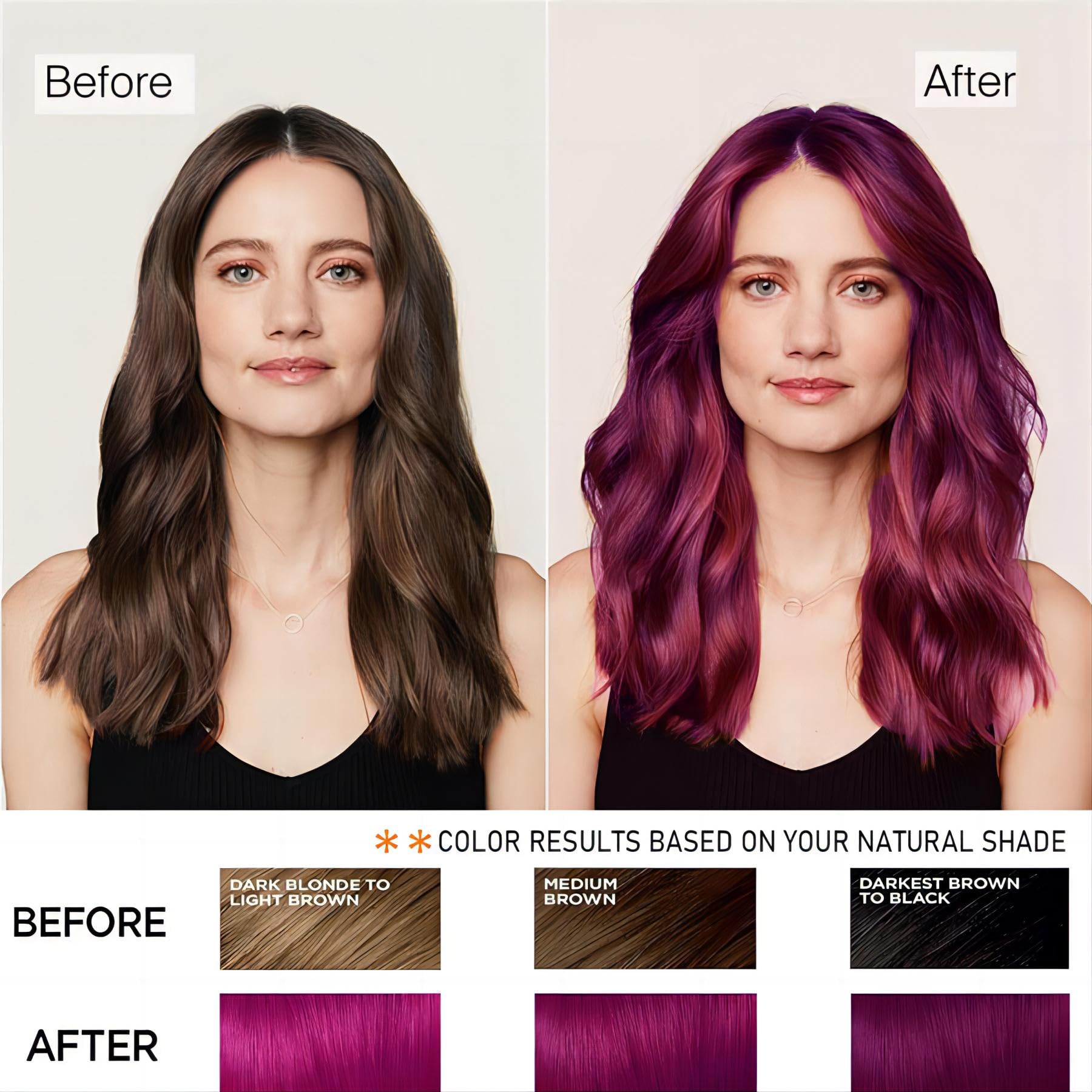 Callmynm Hair Dye Shampoo 3-in-1 with Argan Oil — Instant Gray Coverage (500ml Dark Red Wine)
