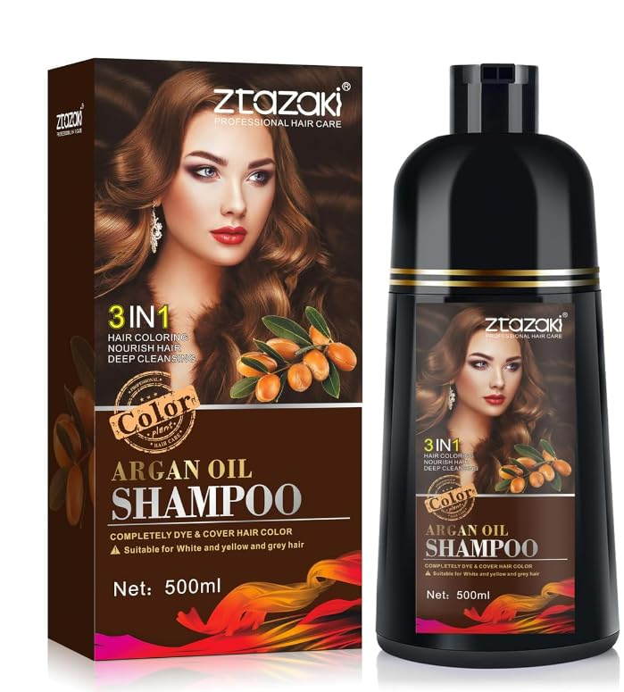 Callmynm Instant Wine Red Hair Dye Shampoo 3-in-1 for Gray Hair | 16.9 fl oz