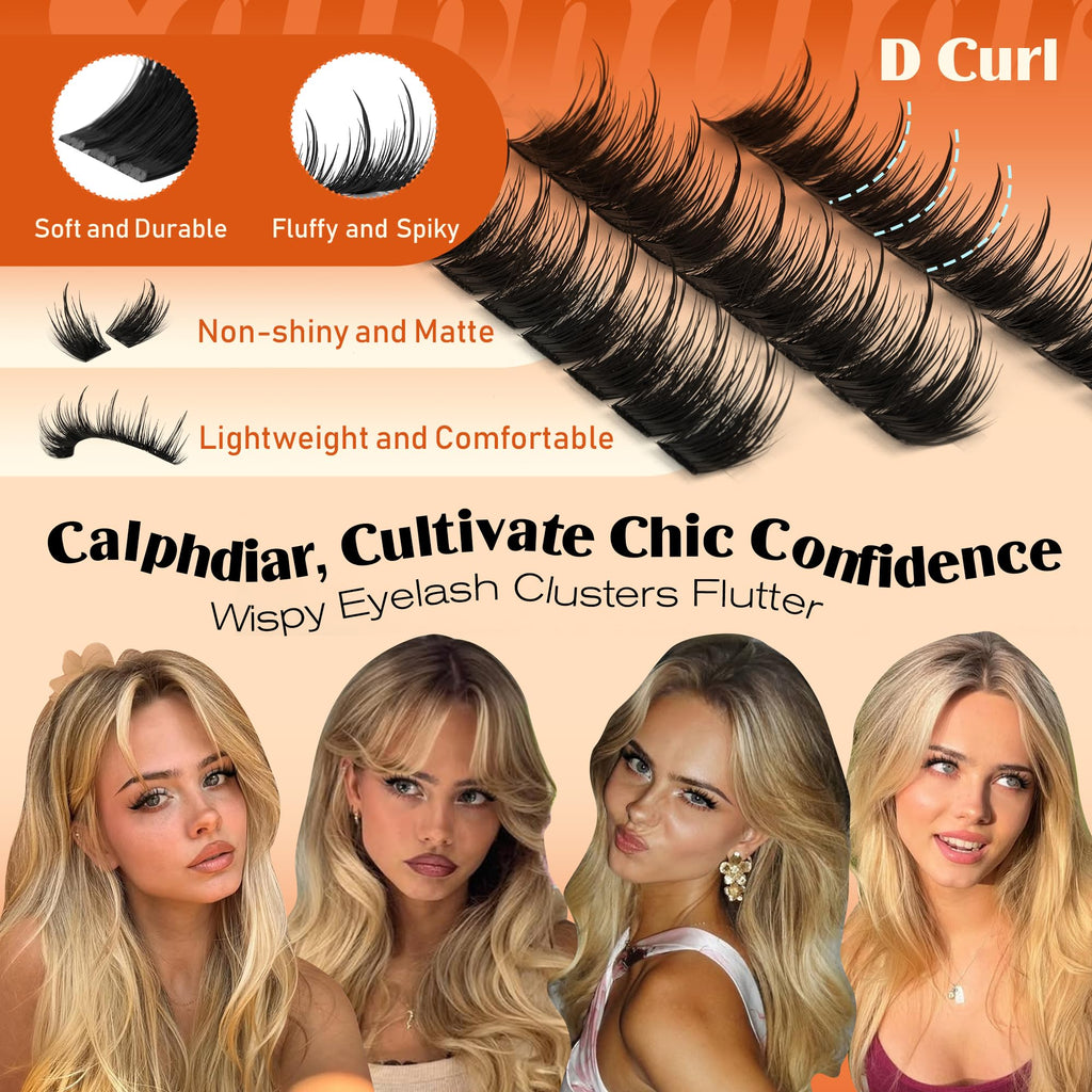 Calphdiar Manga Lash Clusters – Wispy, Spiky Volume Lashes (10-16mm)