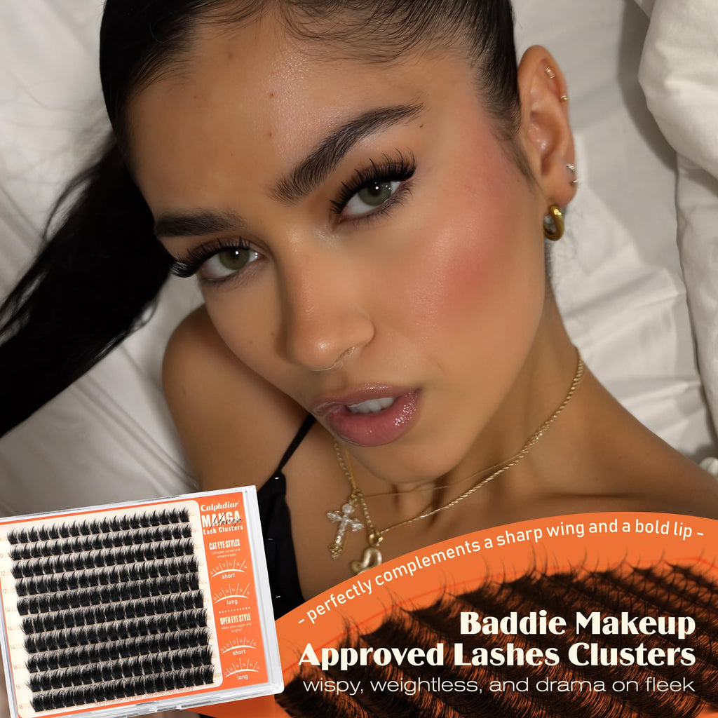 Calphdiar Manga Lash Clusters – Wispy, Spiky Volume Lashes (10-16mm)