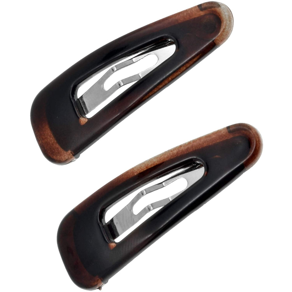 Camila Paris AD89/2 French Hair Barrettes – 3-Inch Tortoise Clips, Strong Hold, Made in France