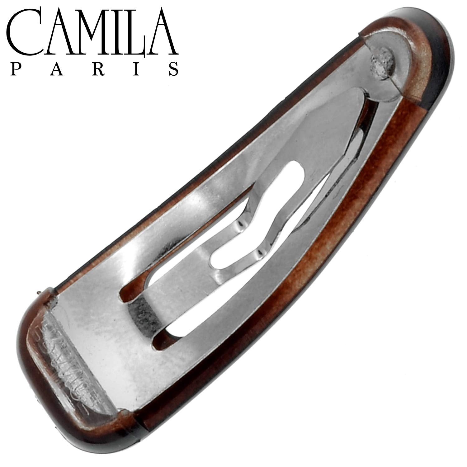 Camila Paris AD89/2 French Hair Barrettes – 3-Inch Tortoise Clips, Strong Hold, Made in France