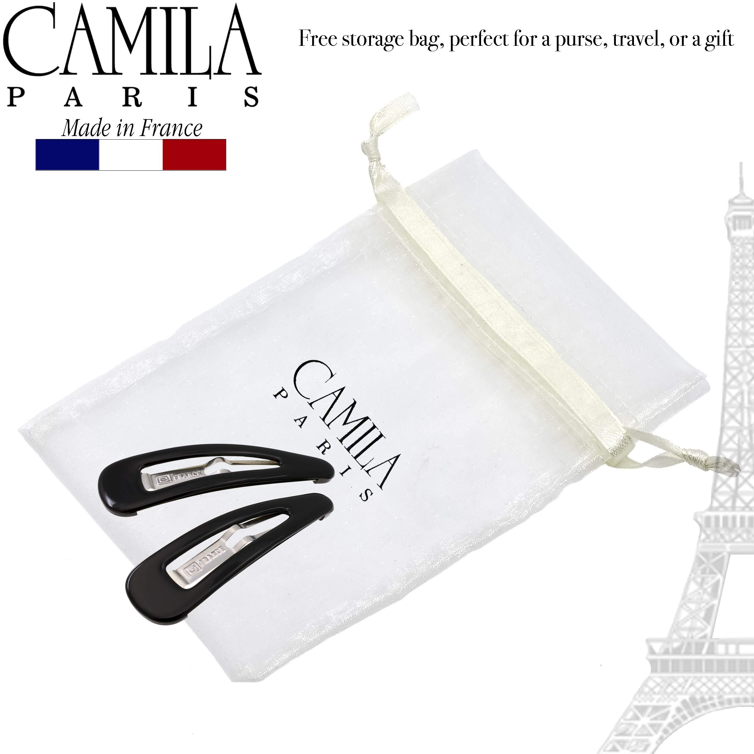 Camila Paris AD90/2 French Hair Barrettes – Strong Hold, No Slip, Made in France