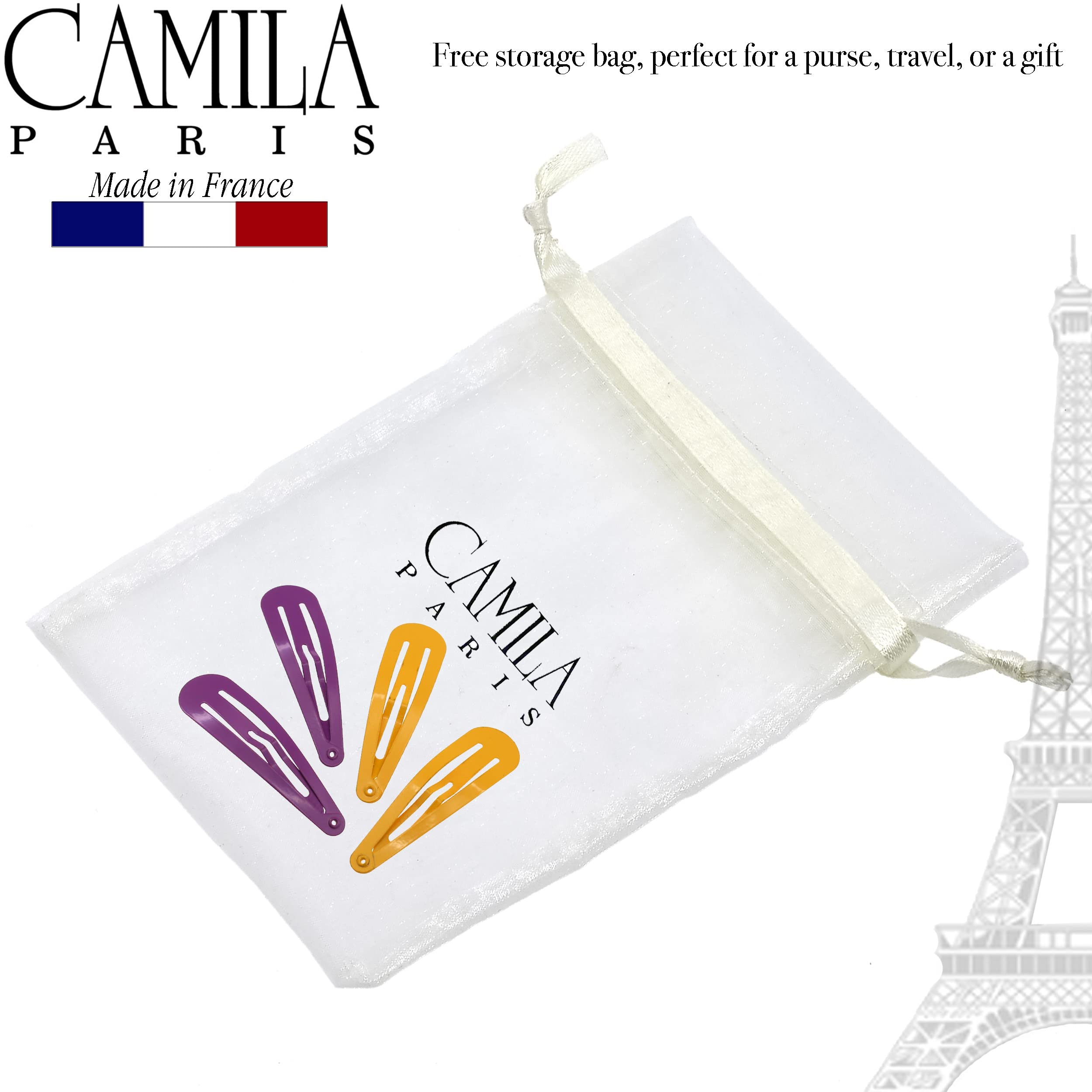 Camila Paris CP1330A French Hair Barrette Clips – Strong Hold, Made in France