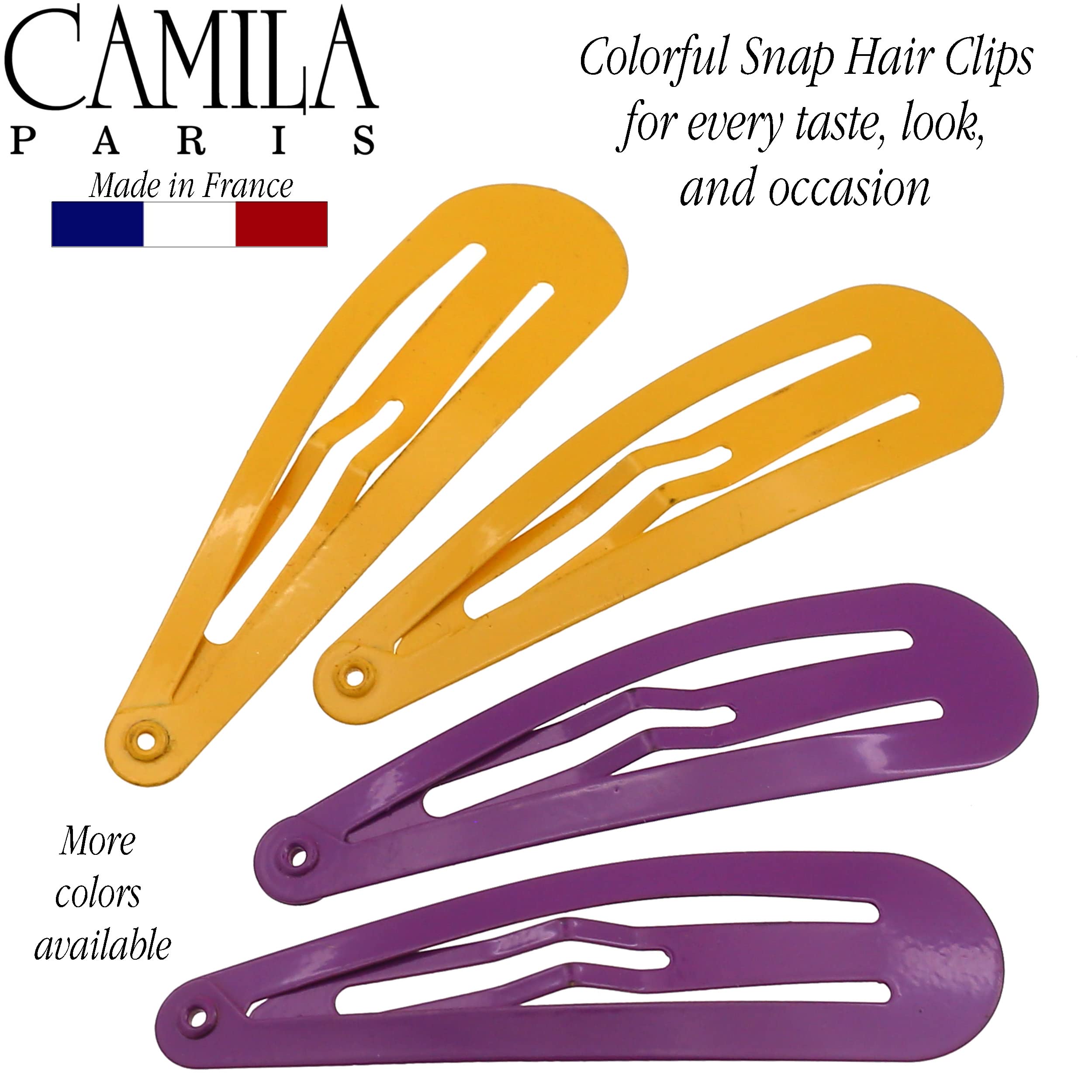 Camila Paris CP1330A French Hair Barrette Clips – Strong Hold, Made in France