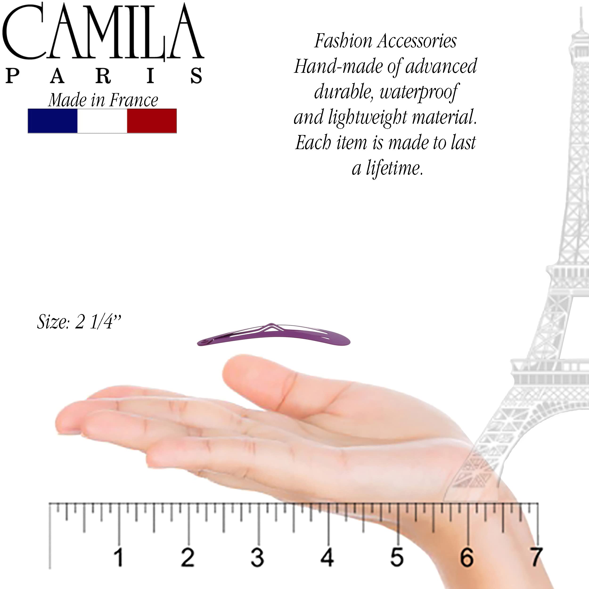Camila Paris CP1330A French Hair Barrette Clips – Strong Hold, Made in France