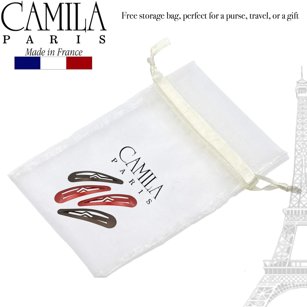 Camila Paris CP1330F French Hair Barrettes – Strong Hold, No Slip Grip, Made in France
