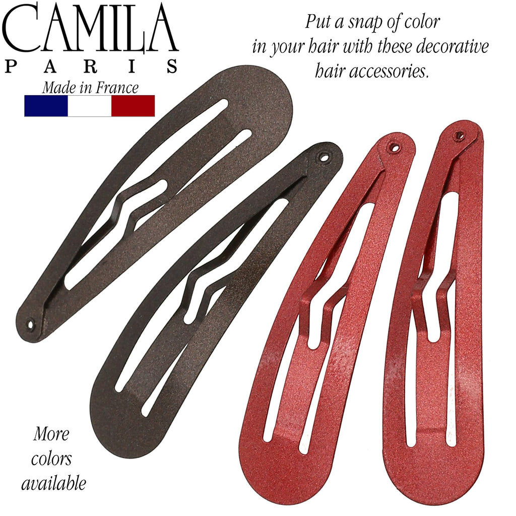 Camila Paris CP1330F French Hair Barrettes – Strong Hold, No Slip Grip, Made in France