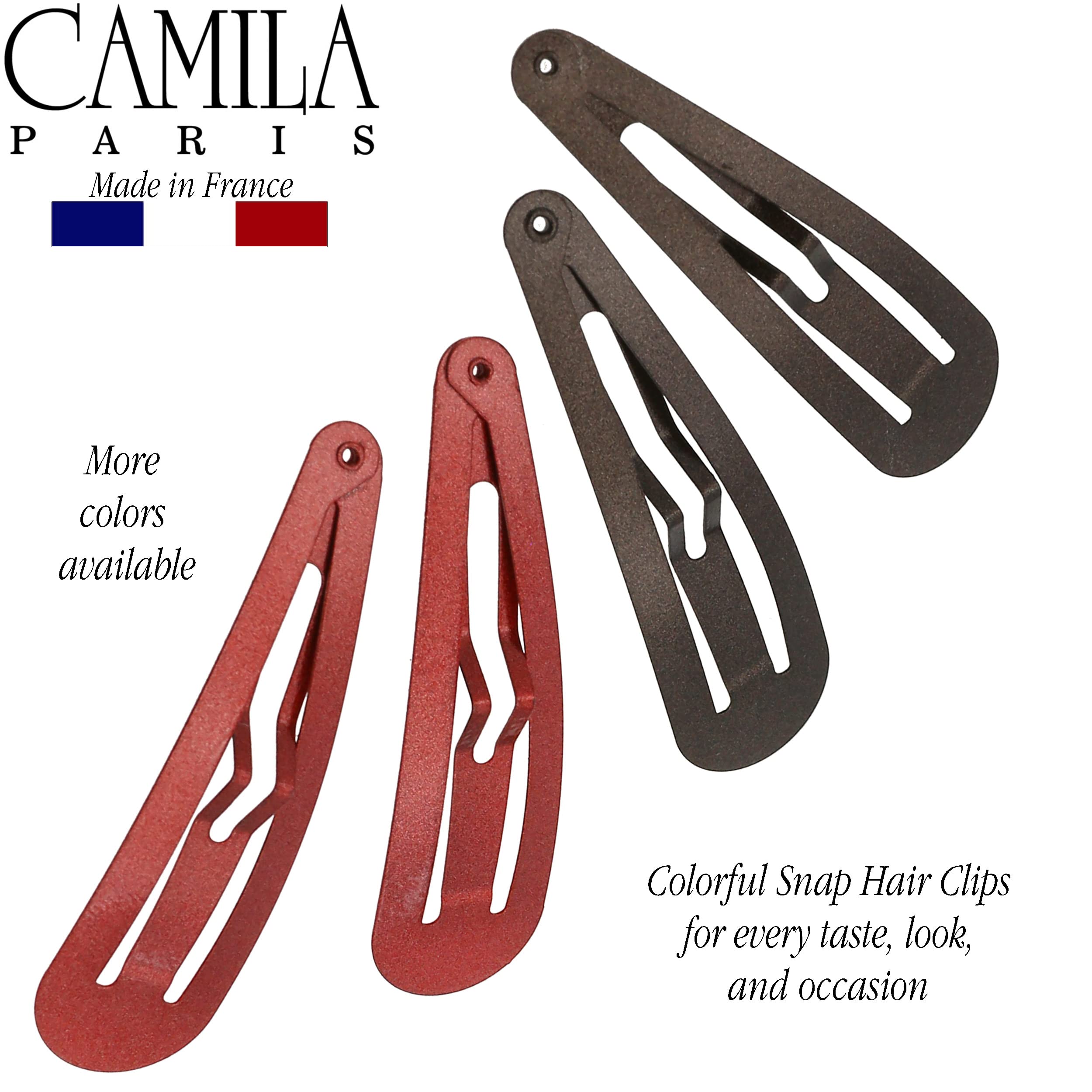 Camila Paris CP1330F French Hair Barrettes – Strong Hold, No Slip Grip, Made in France
