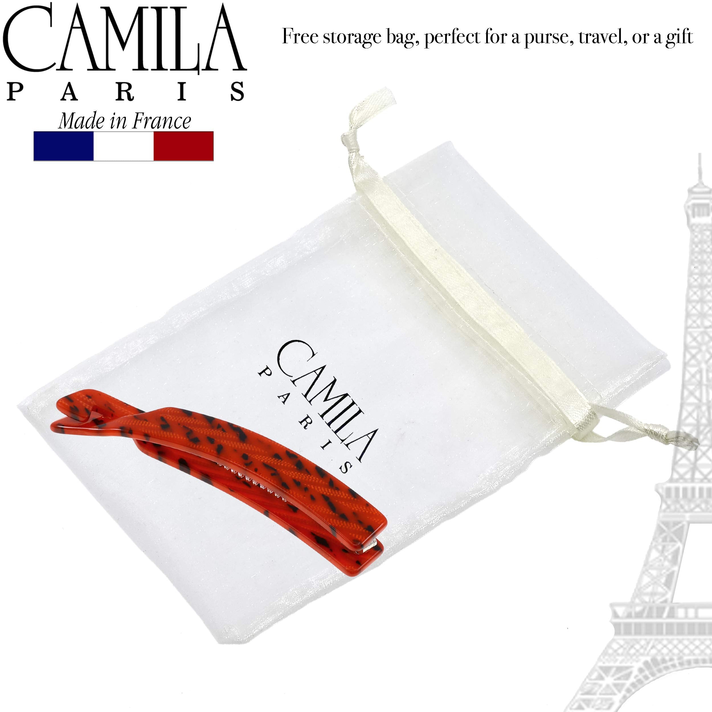 Camila Paris CP2510 4-Inch Banana Clip – Handmade Victory Red Hair Accessory