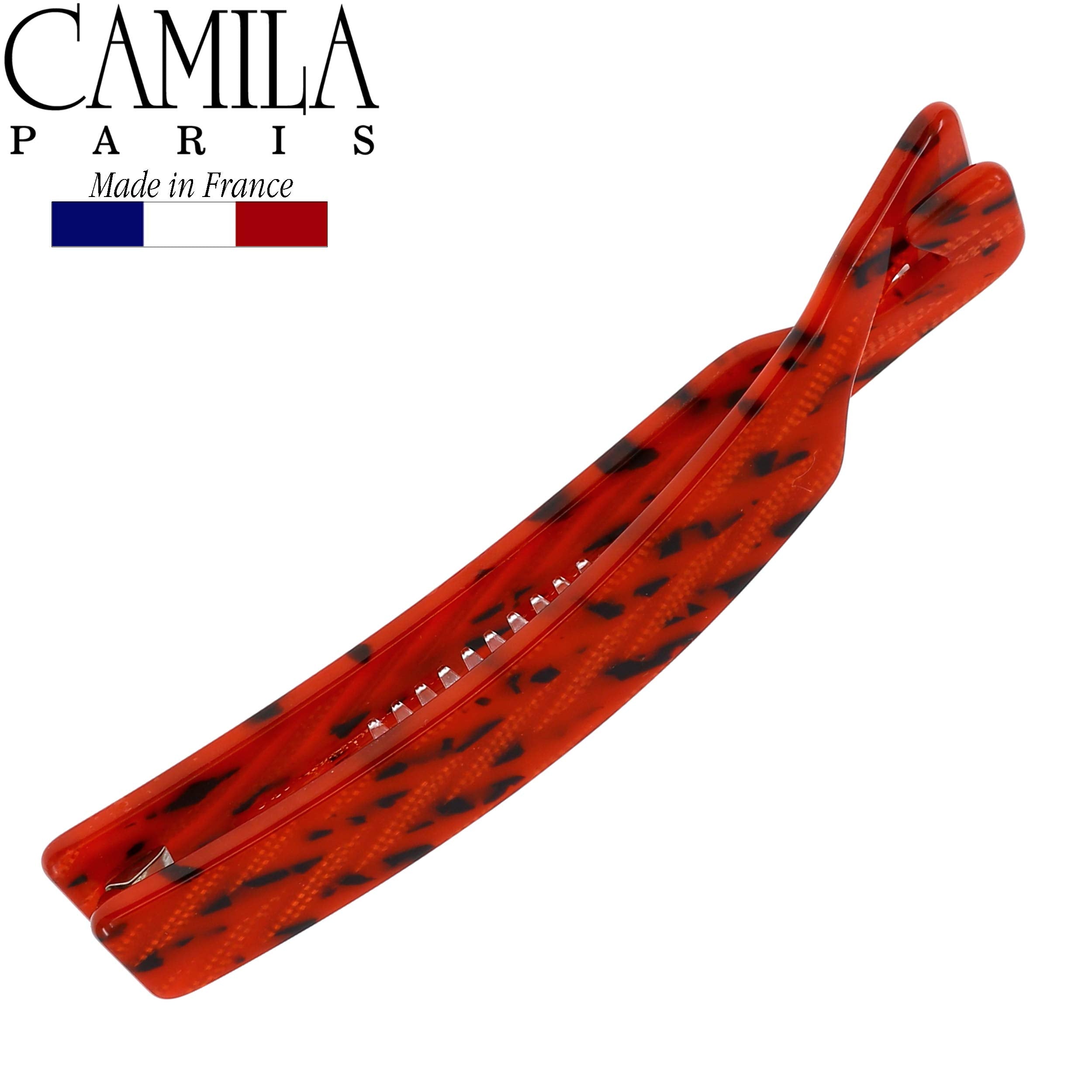 Camila Paris CP2510 4-Inch Banana Clip – Handmade Victory Red Hair Accessory