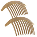 Camila Paris CP2941 French Hair Side Combs – Beige Pearl Interlocking Clips for Elegant Updos | Made in France