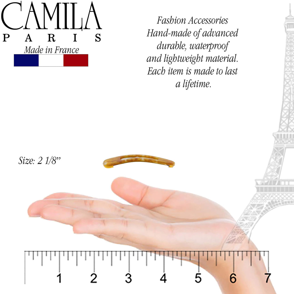 Camila Paris CP3092 French Hair Barrettes Clips – Strong Hold Snap Hair Clips for Women, Made in France