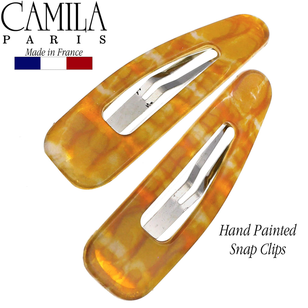 Camila Paris CP3092 French Hair Barrettes Clips – Strong Hold Snap Hair Clips for Women, Made in France