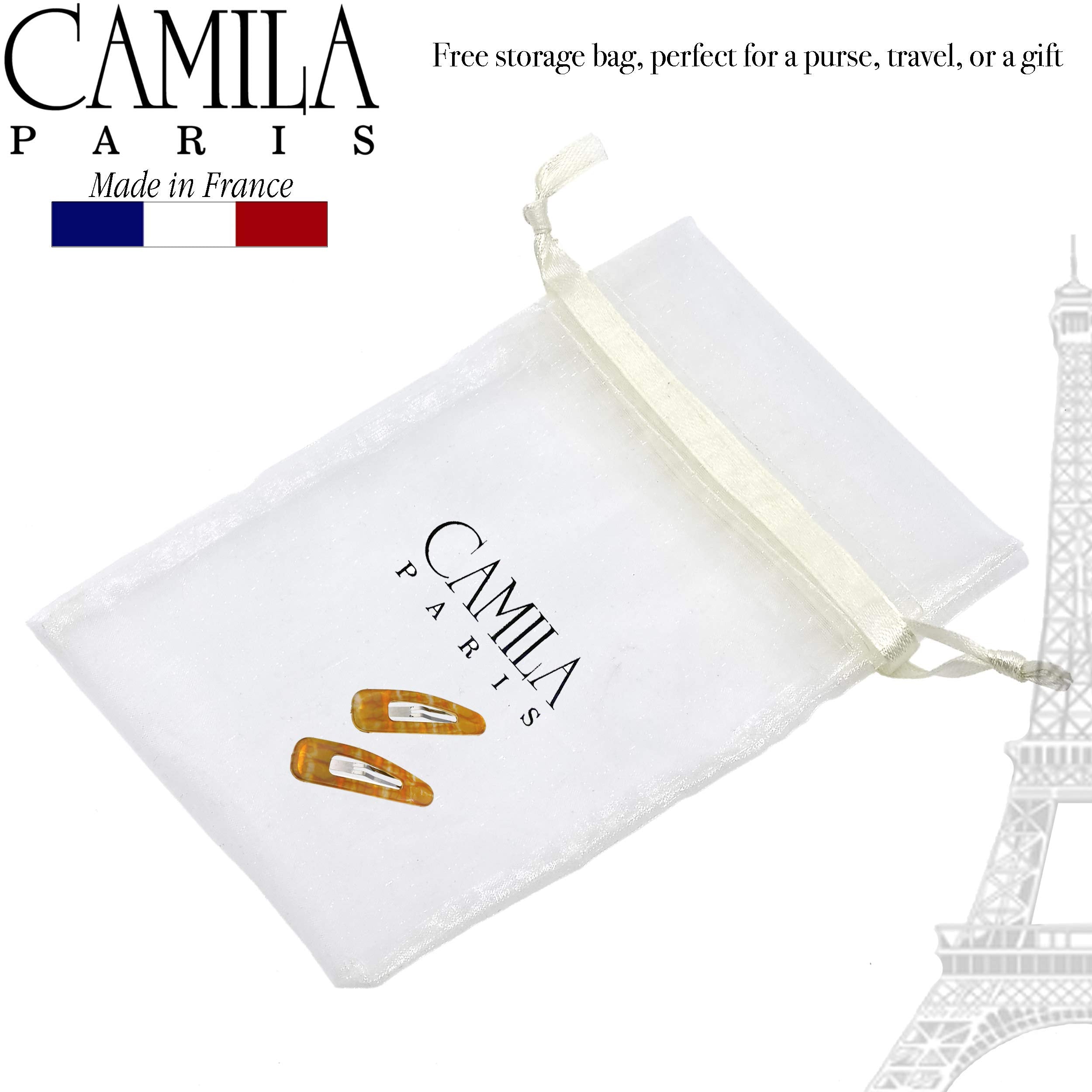 Camila Paris CP3092 French Hair Barrettes Clips – Strong Hold Snap Hair Clips for Women, Made in France