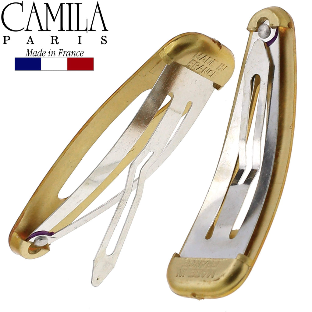 Camila Paris CP3092 French Hair Barrettes Clips – Strong Hold Snap Hair Clips for Women, Made in France