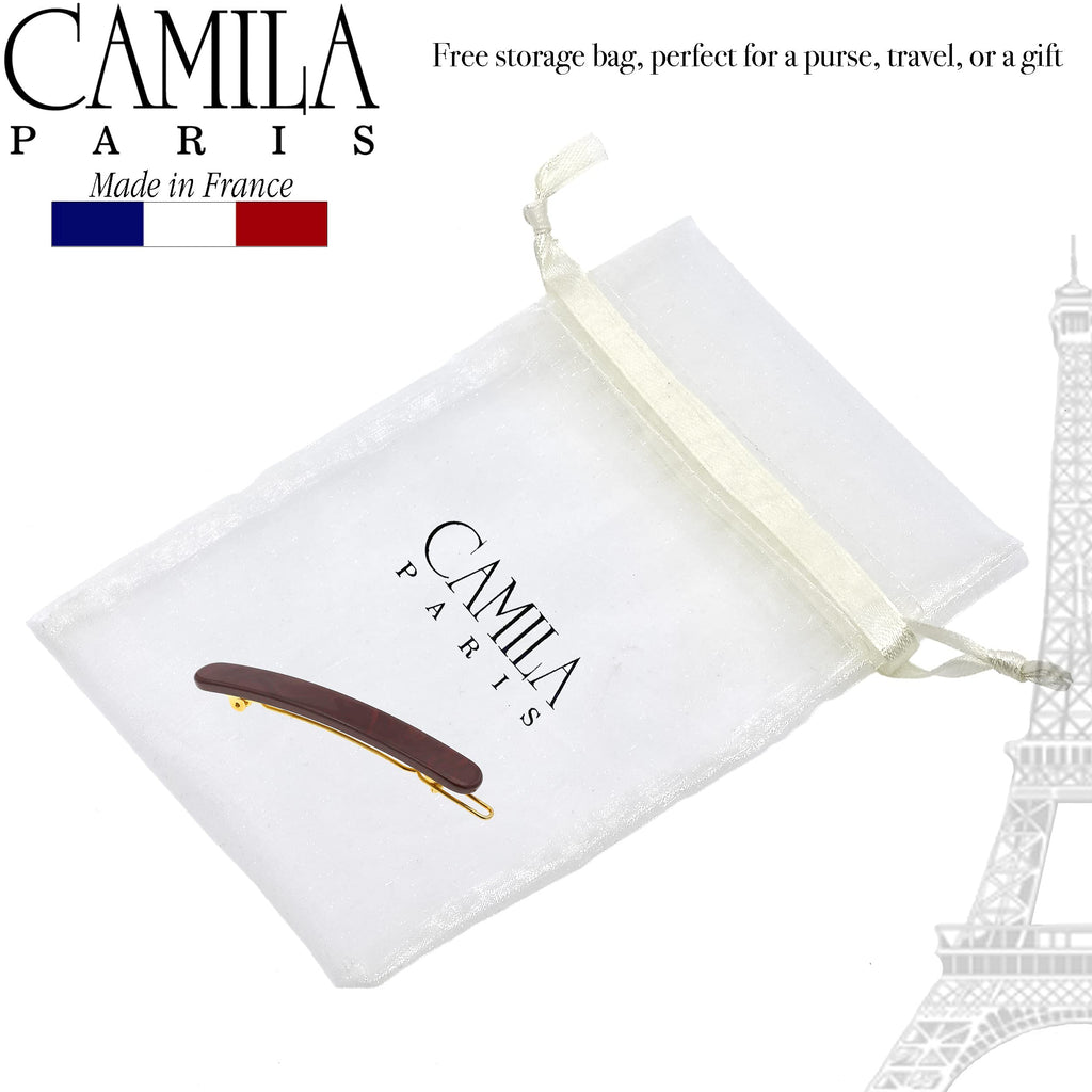 Camila Paris CP3283 French Hair Barrette Clip – Handmade in France, Strong Hold, No Slip