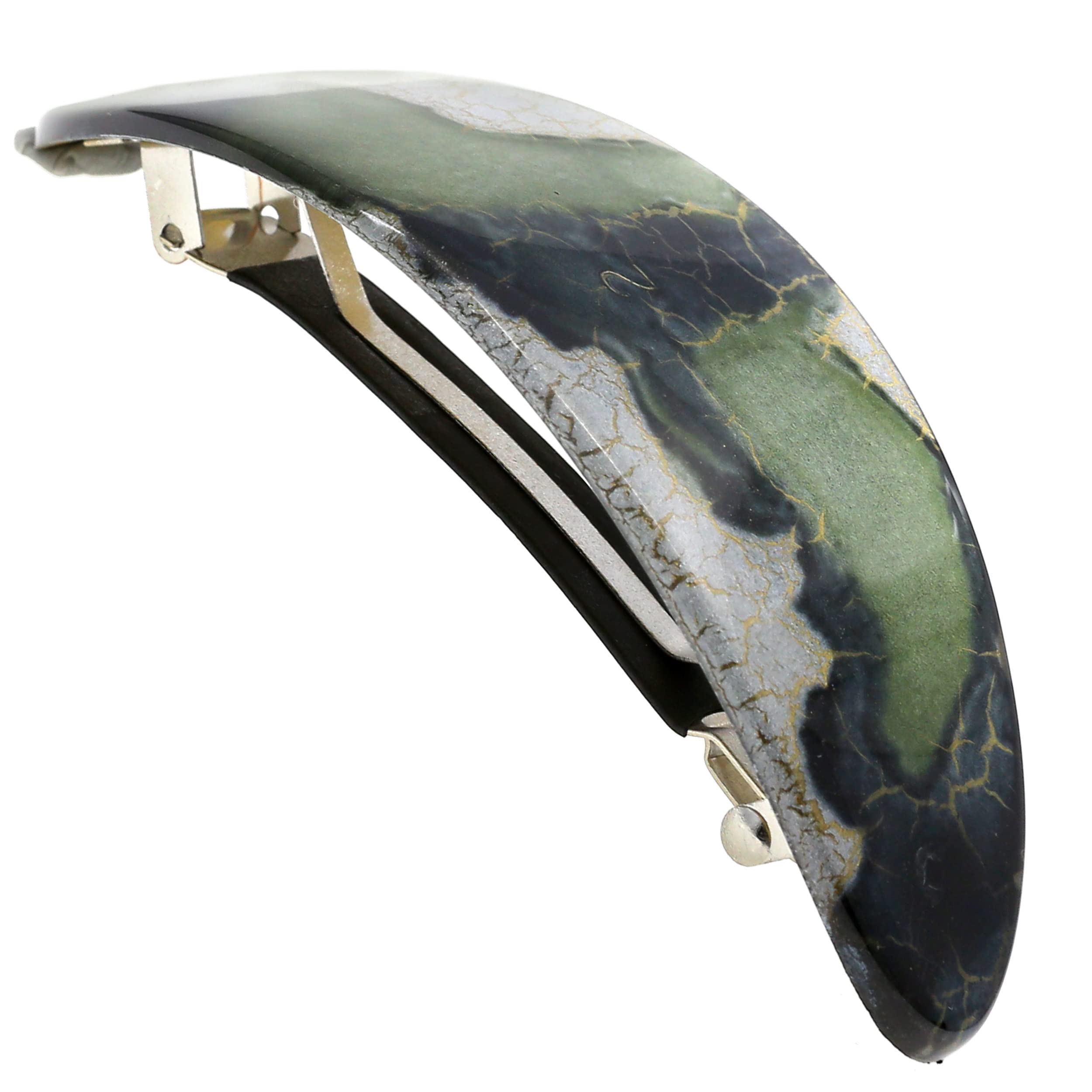 Camila Paris CP3325 French Hair Barrette – Oval Clip for Thick, Curly, Long Hair | Strong Hold, No Slip, Made in France