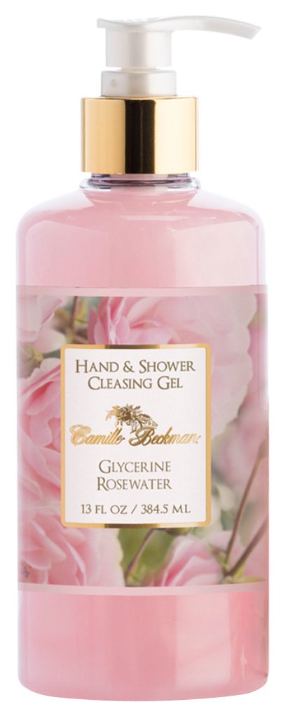 Camille Beckman Hand & Shower Cleansing Gel with Glycerine Rosewater - 13 oz