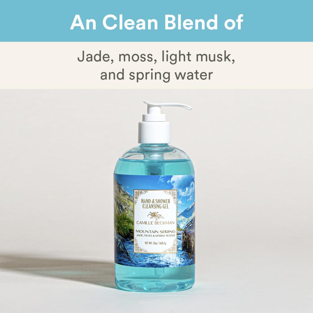 Camille Beckman Mountain Spring Hand & Shower Cleansing Gel – 13 oz