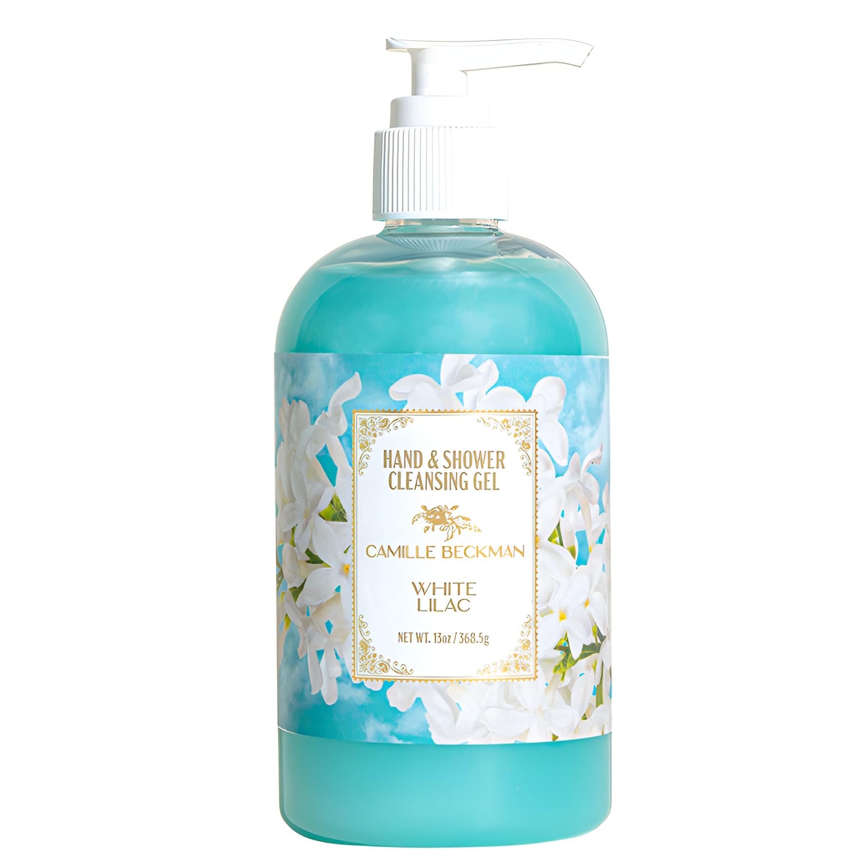 Camille Beckman Hand & Shower Cleansing Gel – White Lilac, 13 oz