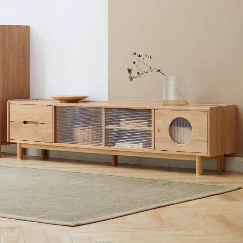 Canaz TV Stand, Ash Wood