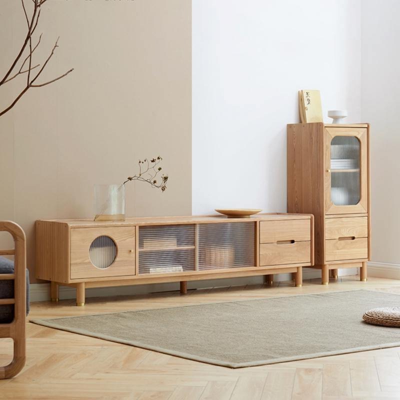 Canaz TV Stand, Ash Wood