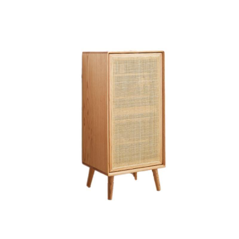 Amigo Cane Rattan Shoe Storage, Oak