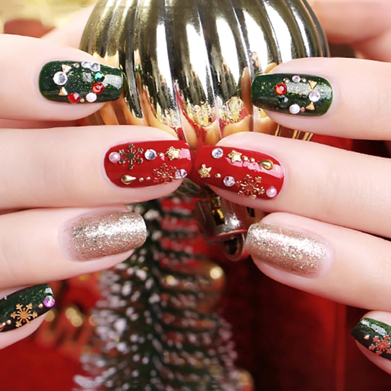CANNI 6Pcs 9ml Gel Nail Polish Set – HEMA-Free Christmas Colors for At-Home Salon