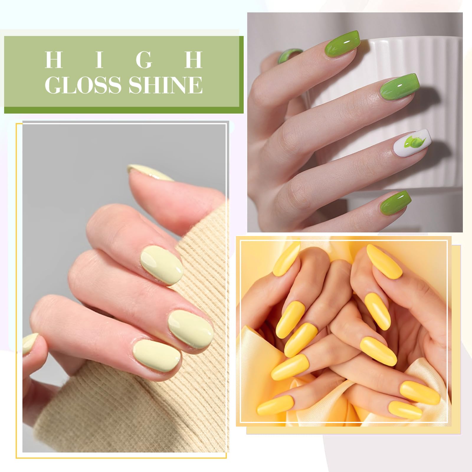CANNI 6-Color Hema-Free Gel Nail Polish Set • 9 ml • At-Home Manicures