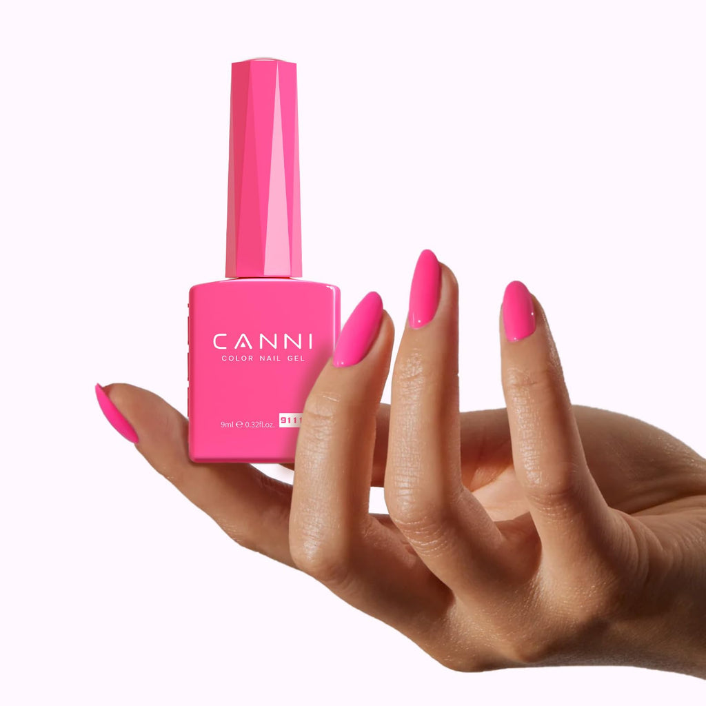 CANNI 6 Colors 9ml Hema-Free Pink Gel Nail Polish Set | Soak Off LED Kit