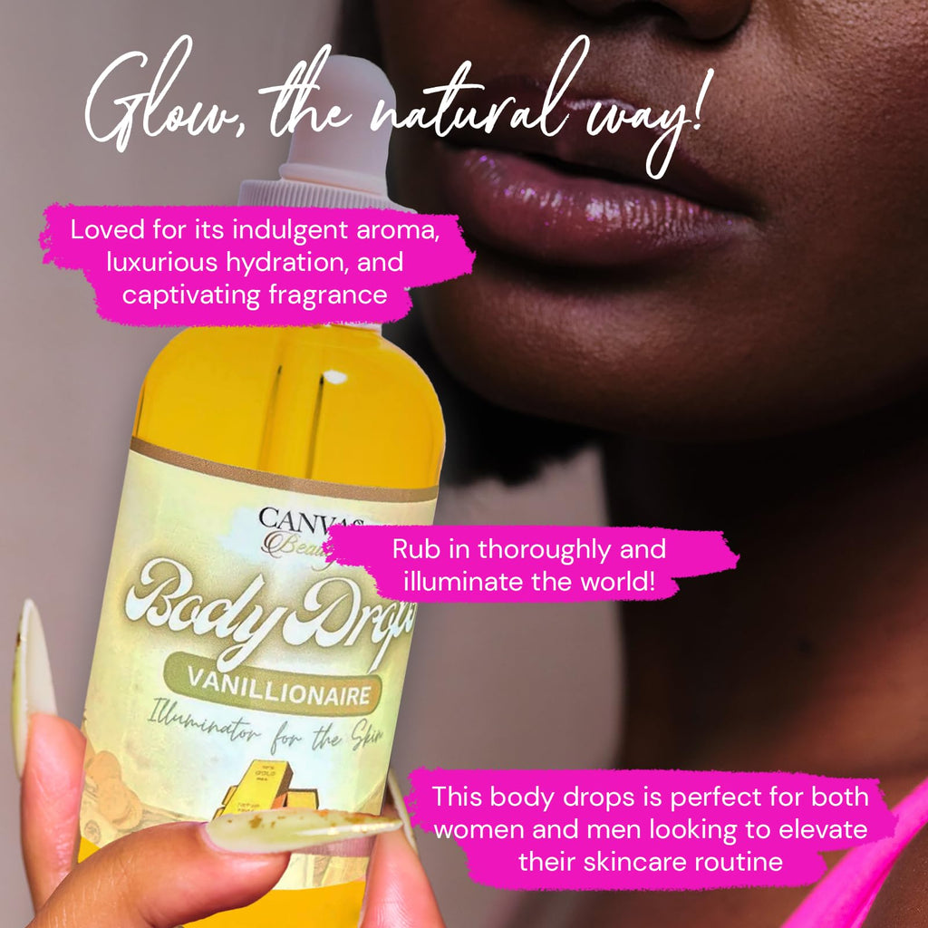 Canvas Beauty Body Drops Vanillionaire – Deep Hydration with Coconut Oil, Jojoba Oil & Vitamin E