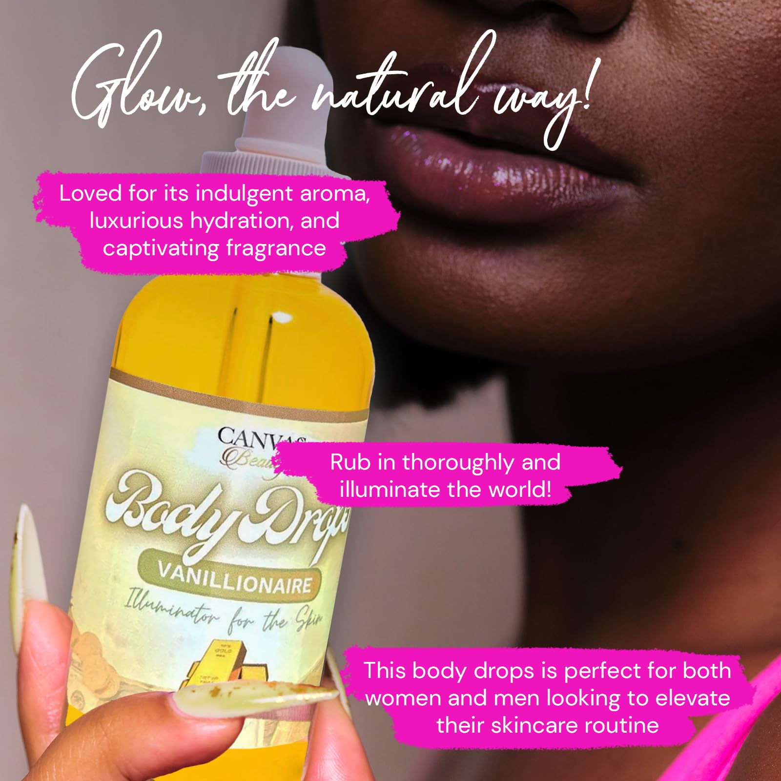 Canvas Beauty Body Drops Vanillionaire – Deep Hydration with Coconut Oil, Jojoba Oil & Vitamin E