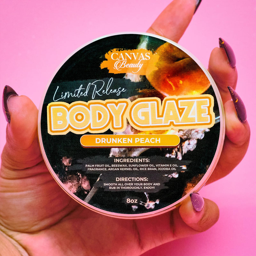 Canvas Beauty Body Glaze Drunken Peach – Non-Greasy Moisturizing Body Butter