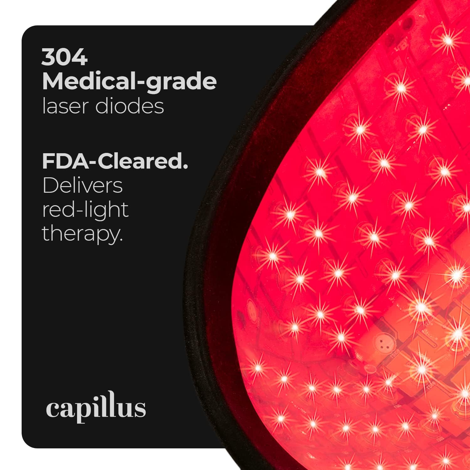 Capillus Pro S1 Red Light Therapy Cap for Hair Growth | FDA-Cleared LLLT