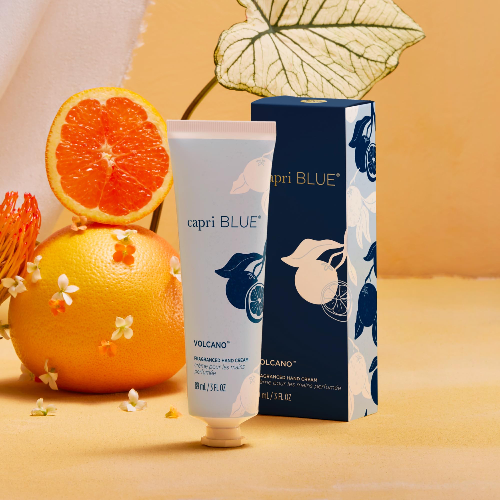 Capri Blue Flora Edit Hand Cream Travel Size — Volcano Scent, Jojoba Oil & Shea Butter