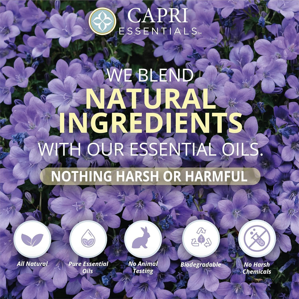 CAPRI ESSENTIALS Hand Soap Liquid – Natural Plant-Based Aromatic Hand Wash with White Lavender, 16 oz (3 Pack)