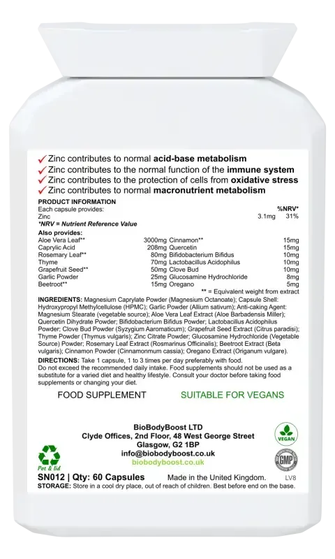 CapryBio Gastrointestinal Complex | Gut Health Supplement UK