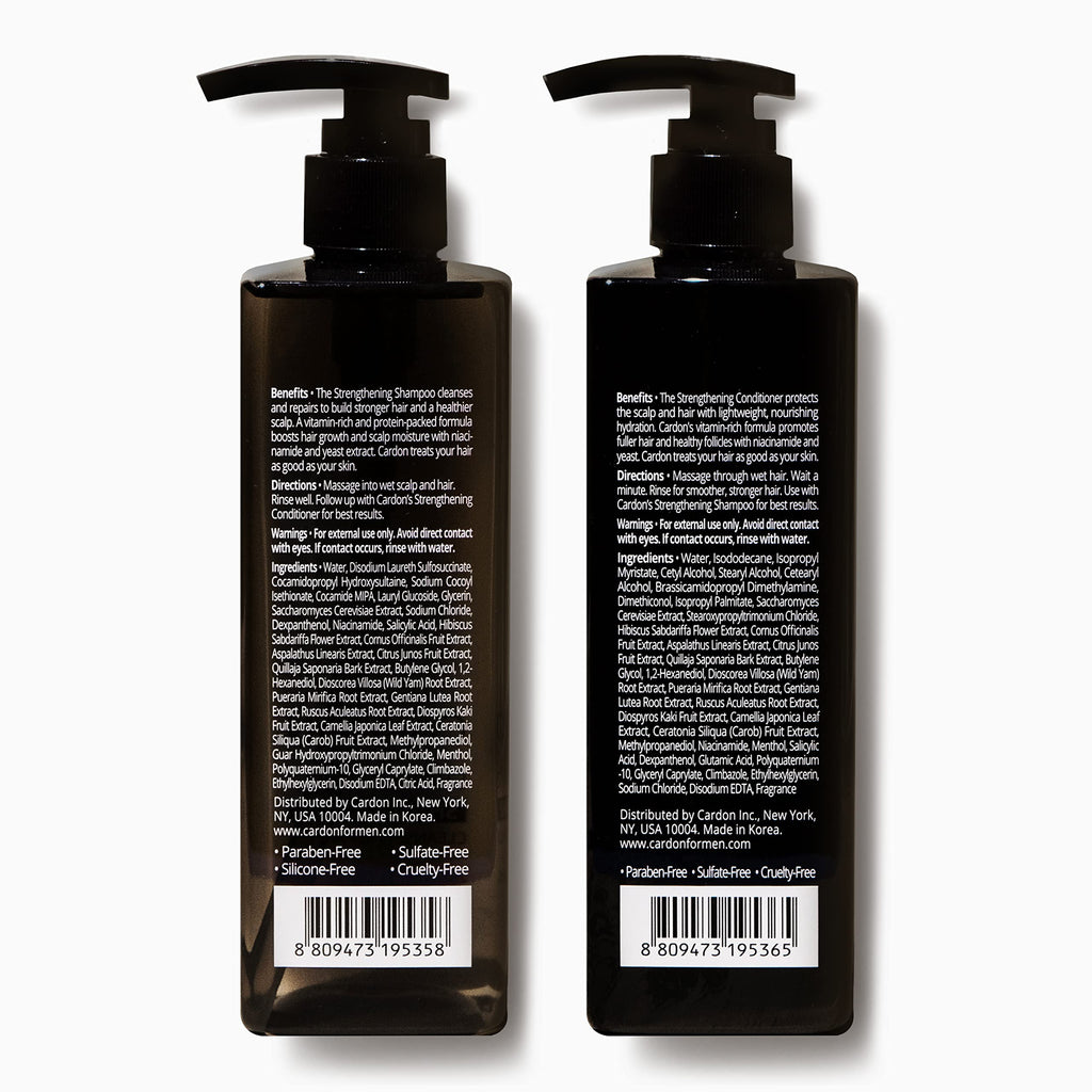 CARDON Hair Growth Set – Strengthening Shampoo & Conditioner for Men | Korean Haircare for Healthy Scalp