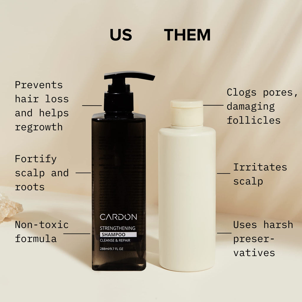 CARDON Hair Growth Set – Strengthening Shampoo & Conditioner for Men | Korean Haircare for Healthy Scalp