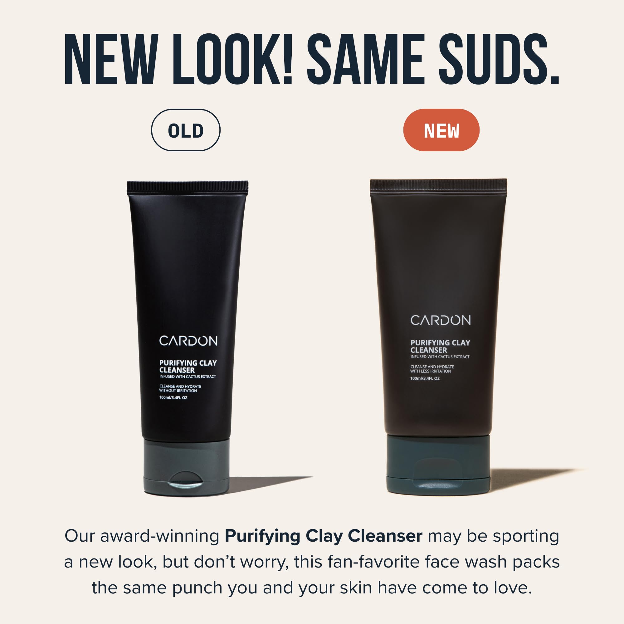 Cardon Men's Deep Pore Cleaning Clay Face Wash — 4x Better Than Charcoal