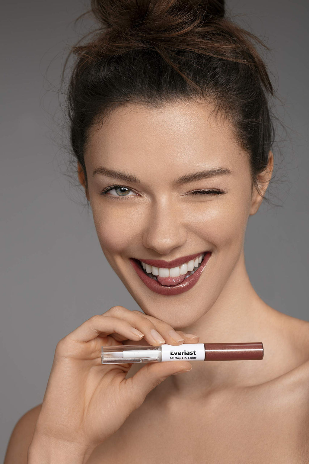 Careline Everlast Lip Color #706 Milk Chocolate – 2-Step Lip Color with Gloss Finish