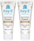 Carlson Key-E Hand & Body Cream – Vitamin E 20,000 IU & Organic Aloe, Fragrance-Free, 4 oz (Pack of 2)