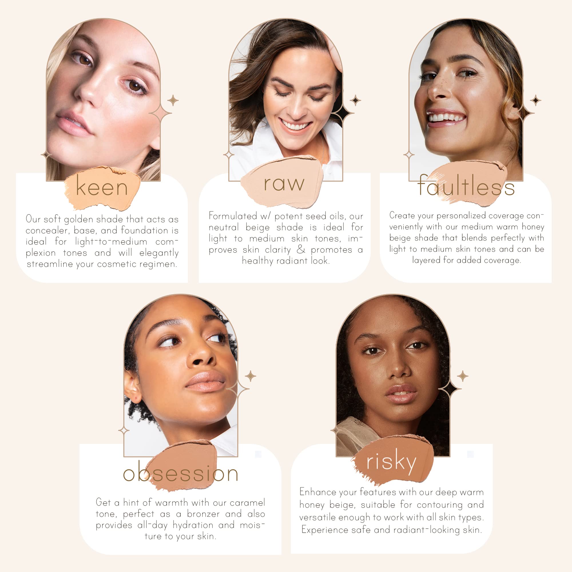 Carlucce Cache Cream 3-in-1 Palette | Foundation, Concealer & Primer (Medium) | Vegan & Cruelty-Free