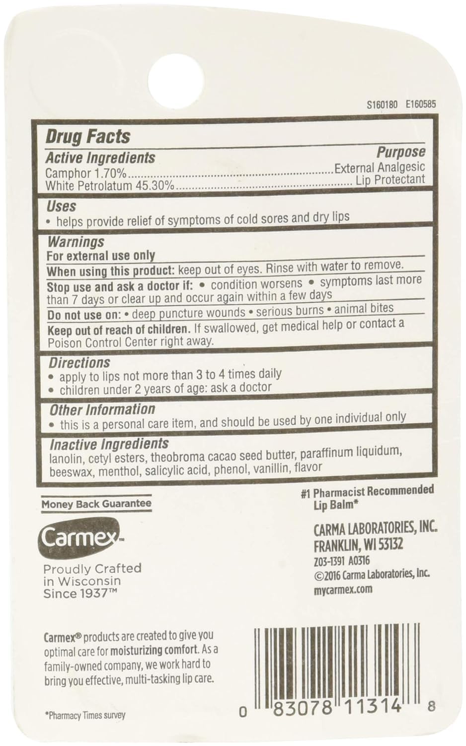 Carmex Lip Balm Tubes (12 Pack) – Squeezable Medicated Lip Care