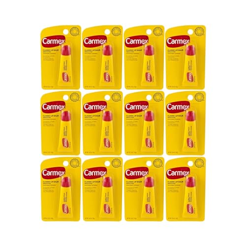 Carmex Lip Balm Tubes (12 Pack) – Squeezable Medicated Lip Care