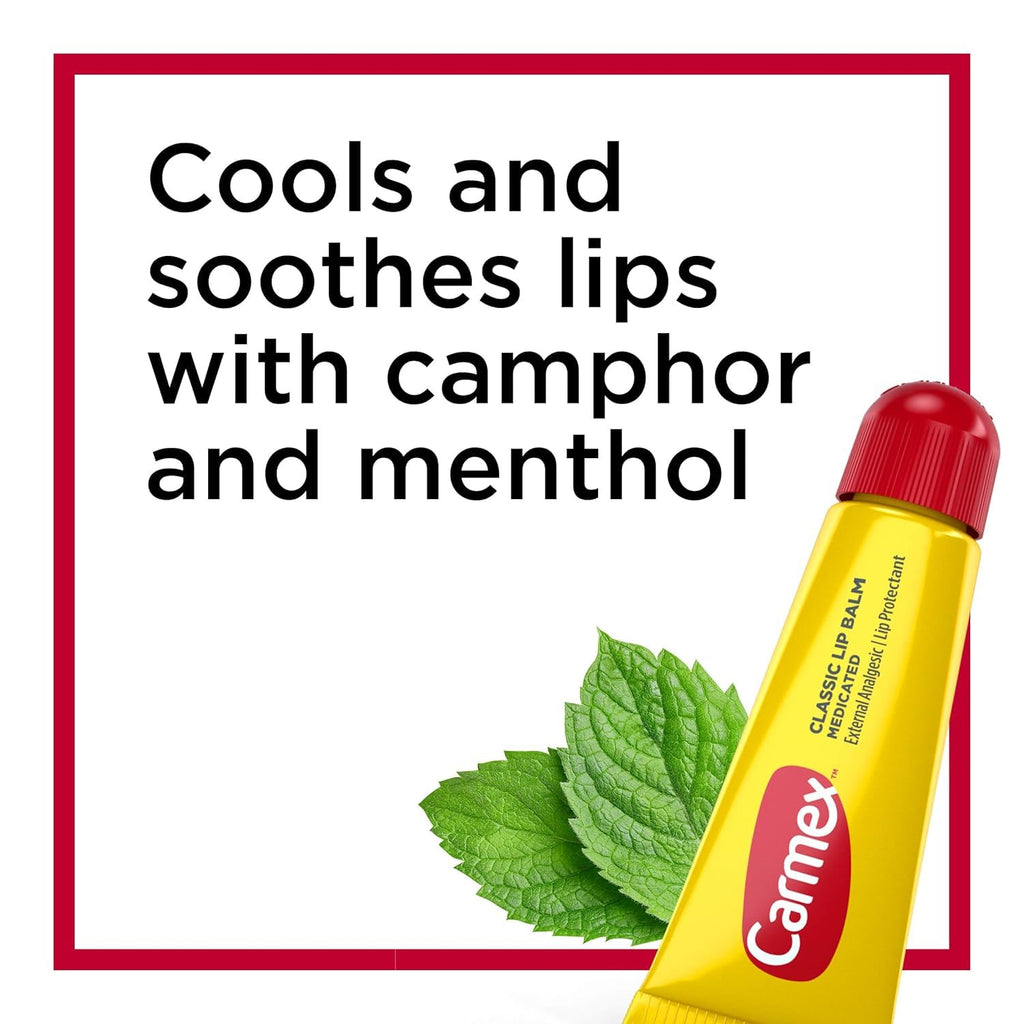 Carmex Lip Balm Tubes (12 Pack) – Squeezable Medicated Lip Care